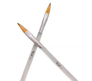 Pincel Acrilico mango transparente #14 Greenstyle