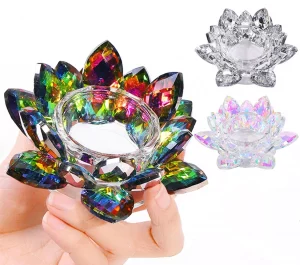 VASITO CON TAPA FORMA DE FLOR GRANDE