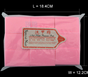 Toallitas duraderas para manicura, sin pelusa, de algodón, 100% quitaesmalte de uñas de Gel