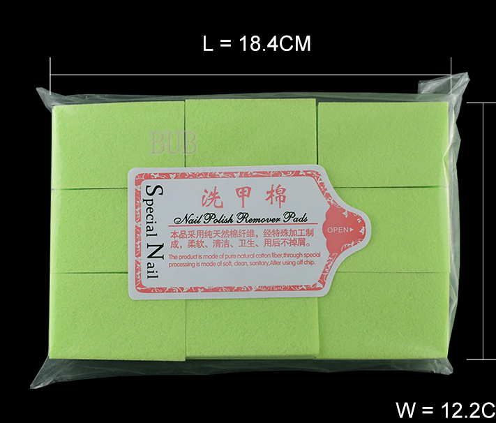 Toallitas duraderas para manicura, sin pelusa, de algodón, 100% quitaesmalte de uñas de Gel - Imagen 2