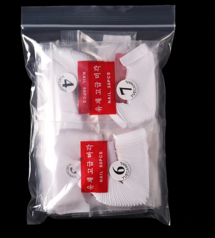 Tips de uñas bolsas de 500 unidades BLANCO