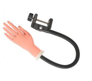 Mano de Caucho Flexible de Práctica para Estudiando Manicura Uñas y Arte del Clavo Manicura