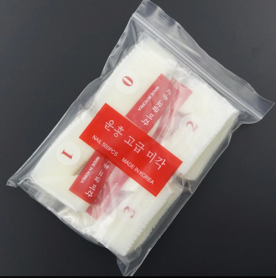 Tips de uñas bolsas de 500 unidades NATURAL - Imagen 3