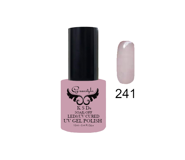 Esmaltes semipermanentes 10ml Greenstyle 241(BASE FRANCESA CLARITO)