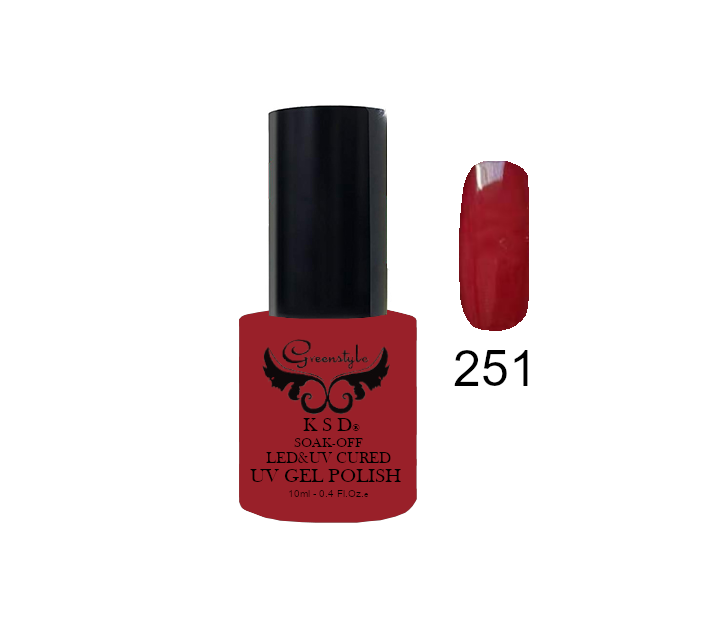 Esmaltes semipermanentes 10ml Greenstyle 250