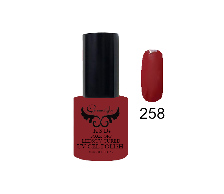 Esmaltes semipermanentes 10ml Greenstyle 258