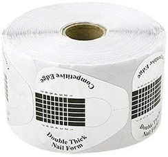 Moldes Guías Pegatinas Formas Para Uñas Tips Extencione 500pcs (Pezuña Plateado)