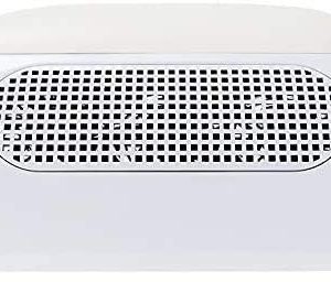 Aspirador uñas de polvo manicura succión colector de polvo para uñas con 3 Motor (Blanco)