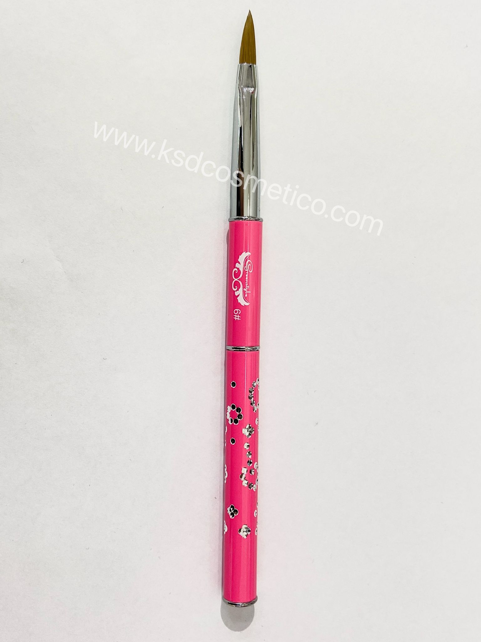 Pincel acrílico Greenstyle #6 para uñas manicura - Imagen 2