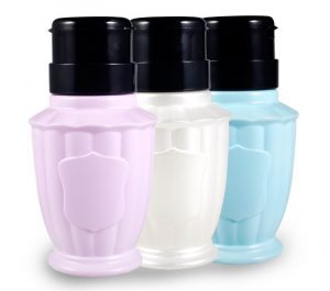 DISPENSADOR DE LIQUIDO ACETONA RESISTENTE BLANCO ROSA AZUL