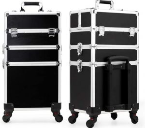 Maletín para maquillaje uñas estética peluquería trolley maleta grande