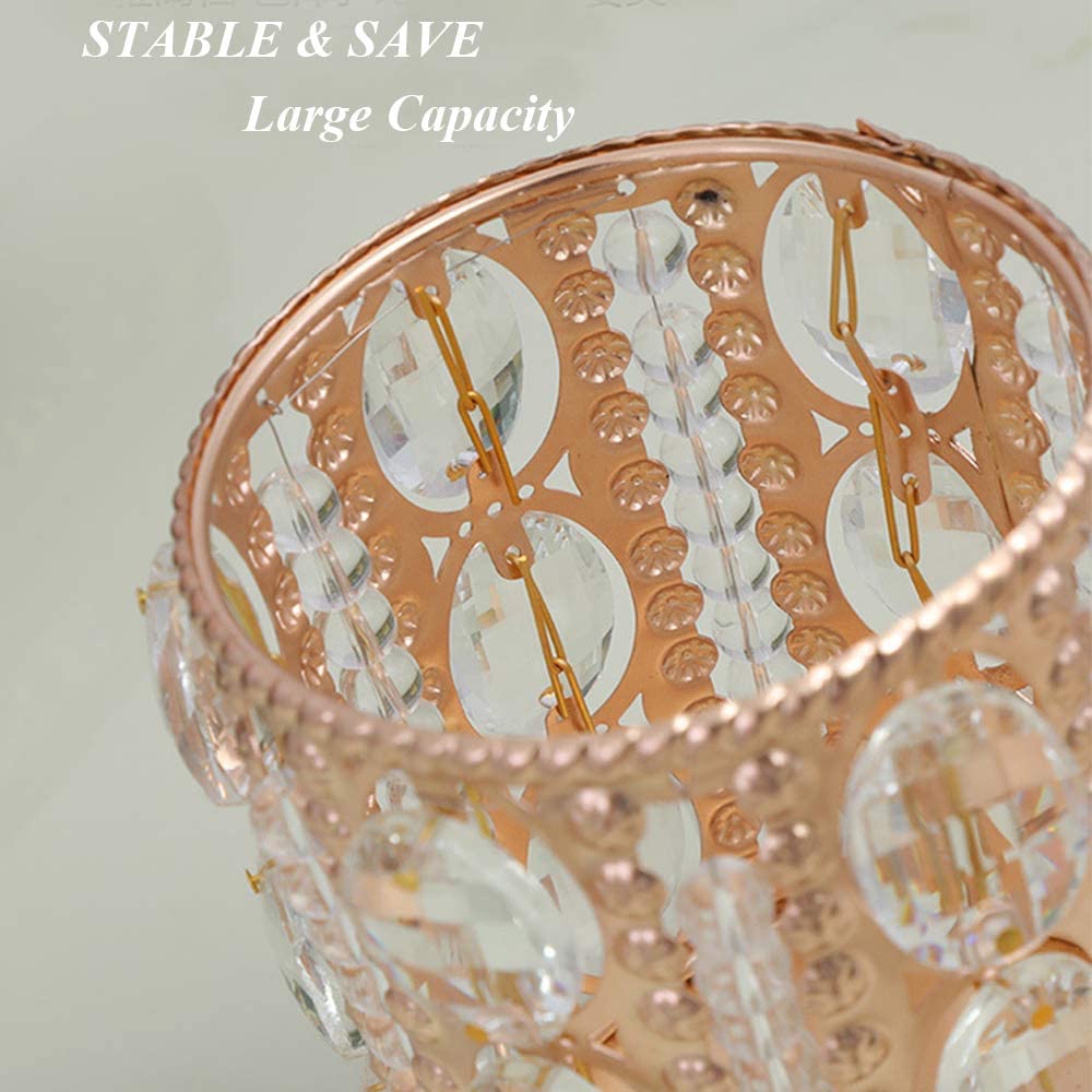 Organizador de lima pincel brocha bolita redondo dorado - Imagen 2