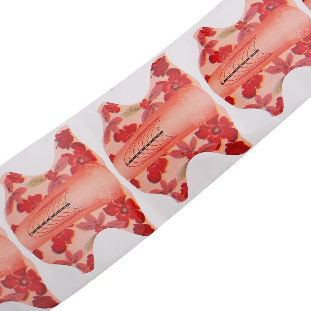 300 Moldes Autoadhesivos para Manicura Naranja - Imagen 3