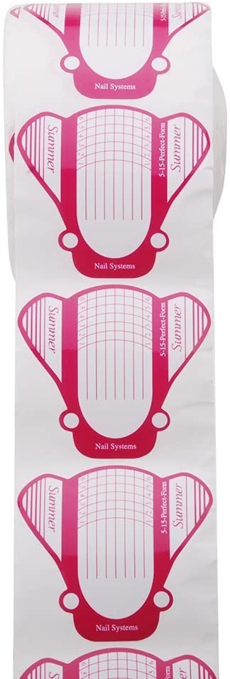 Moldes Guías Pegatinas Formas Para Manicura Uñas Tips Extenciones 500pcs (Mariposa) - Imagen 2