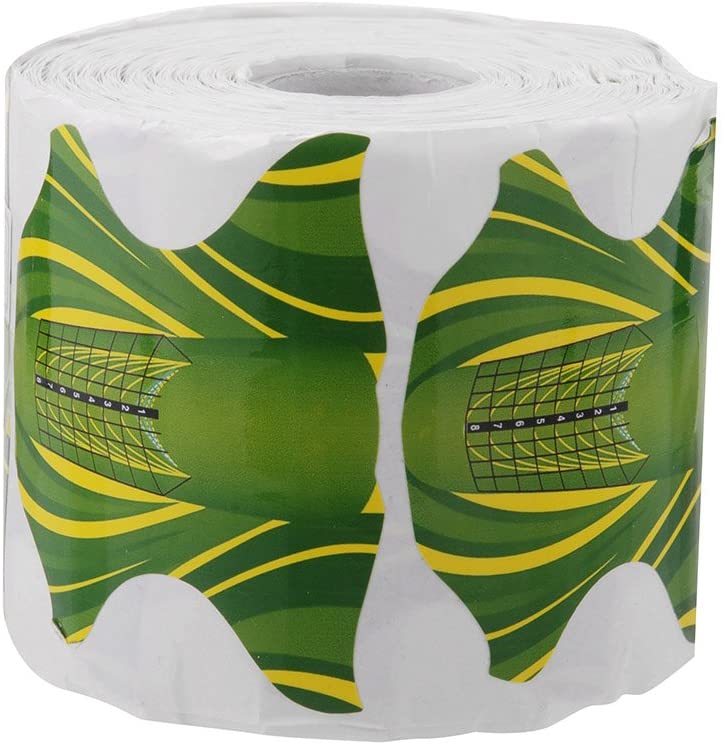 300 Moldes de Mariposa verde Autoadhesivos para Manicura