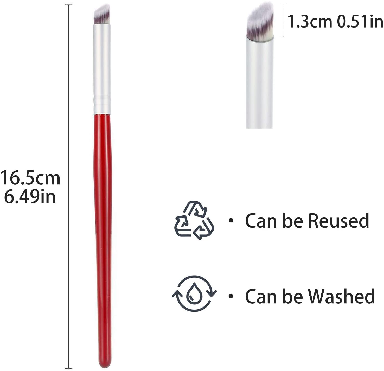 Pincel Degrade Pata De Cabra Para Uña Esculpidas Decoración - Imagen 3