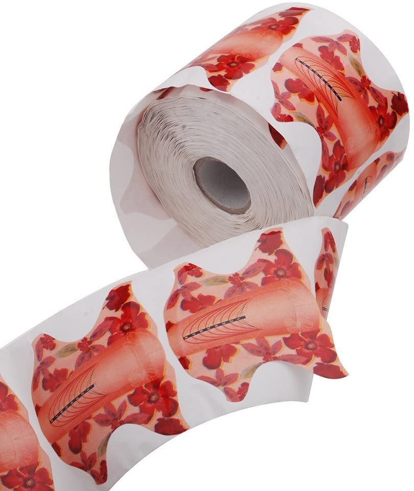 300 Moldes Autoadhesivos para Manicura Naranja - Imagen 4