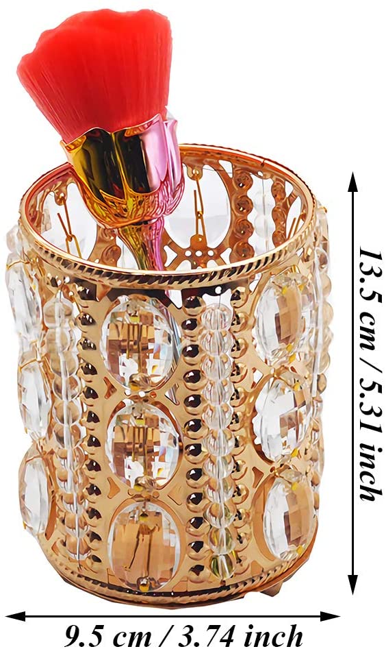 Organizador de lima pincel brocha bolita redondo dorado - Imagen 5