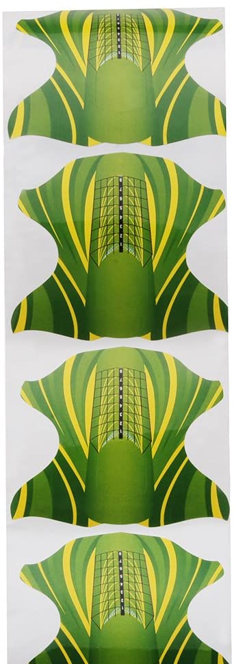 300 Moldes de Mariposa verde Autoadhesivos para Manicura - Imagen 4