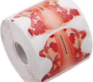 300 Moldes Autoadhesivos para Manicura Naranja