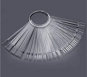 Muestrario palo con aro transparente 50 pcs