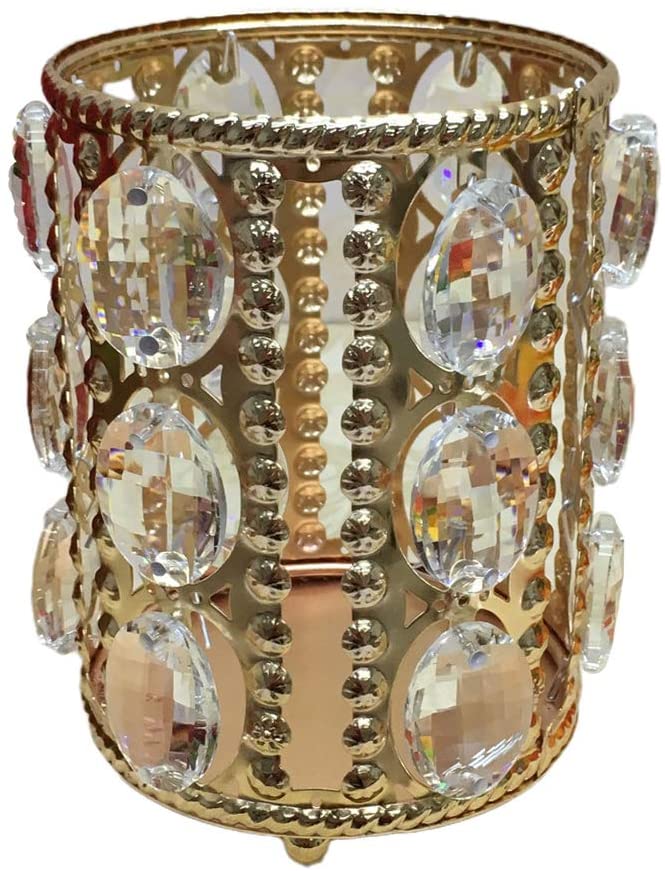 Organizador de lima pincel brocha bolita redondo dorado - Imagen 4