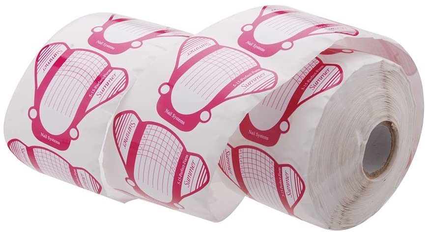 Moldes Guías Pegatinas Formas Para Manicura Uñas Tips Extenciones 500pcs (Mariposa) - Imagen 5