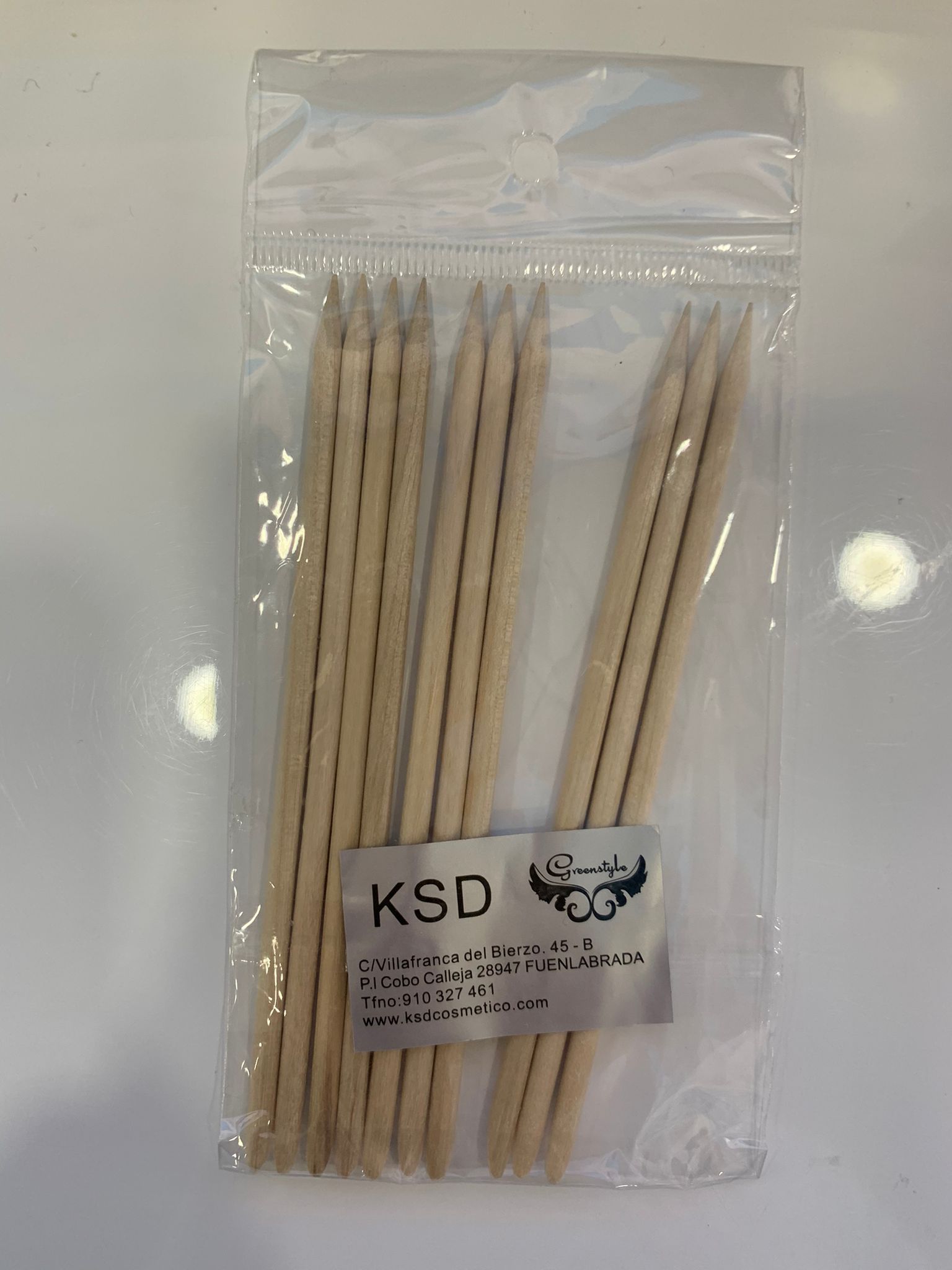 PALITOS DE NARANJO PARA UÑAS 10UNI