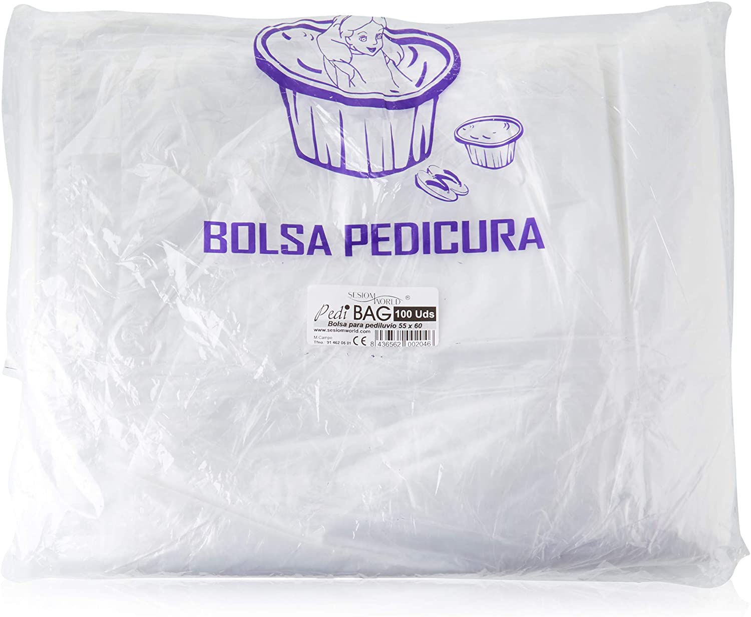 Bolsa de Pediluvio o Bañera, Paqute de 100 unidades 100 Unidades 500 g - Imagen 4