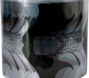 300 moldes de uñas en forma de mariposa autoadhesivos transparente negro