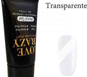 Acrygel poligel greenstyle love crazy transparente tubo de 30gr