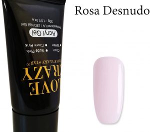 Acrigel poligel greenstyle love crazy cover pink tubo de 30gr