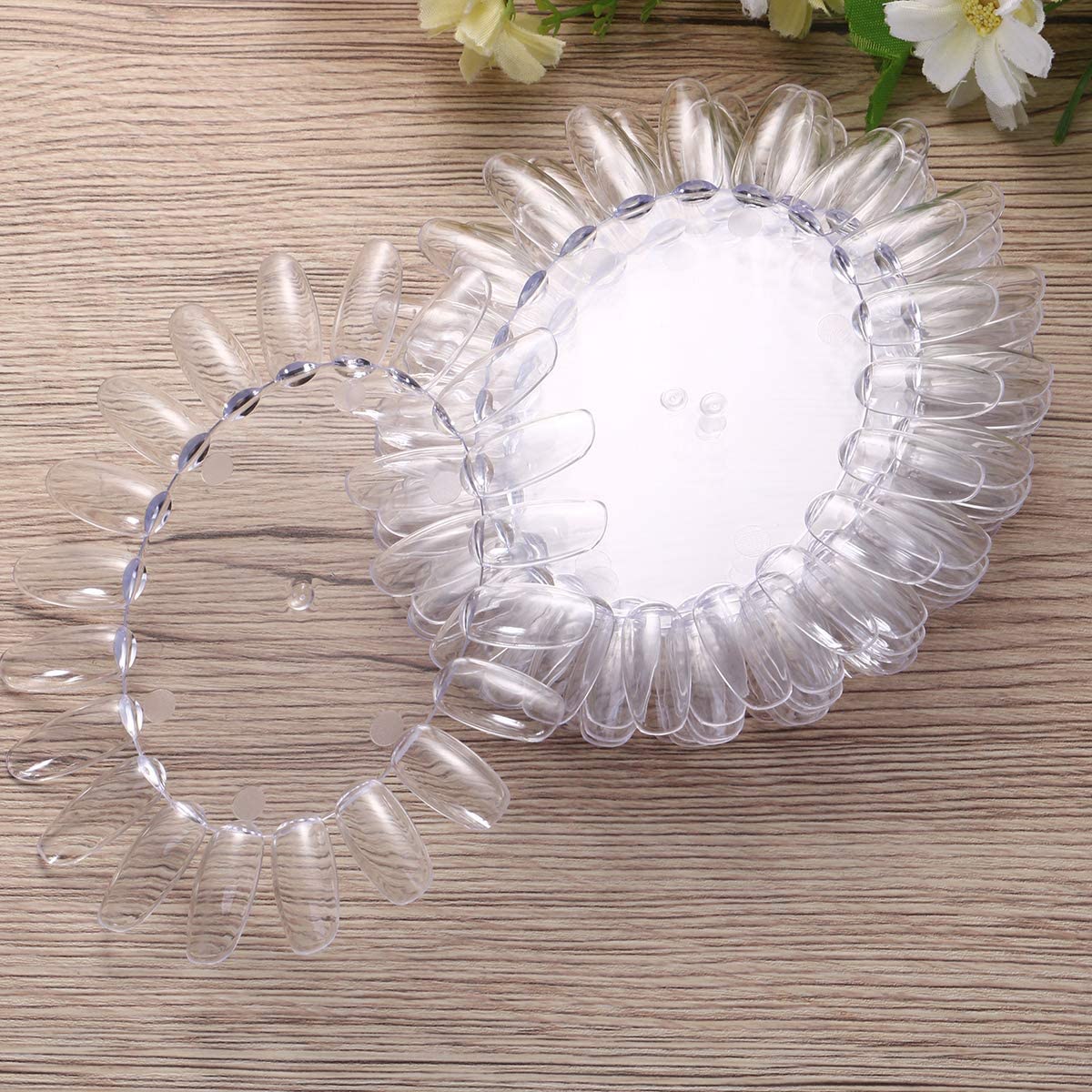 Muestrario ruleta 10pcs redondo transparente - Imagen 2