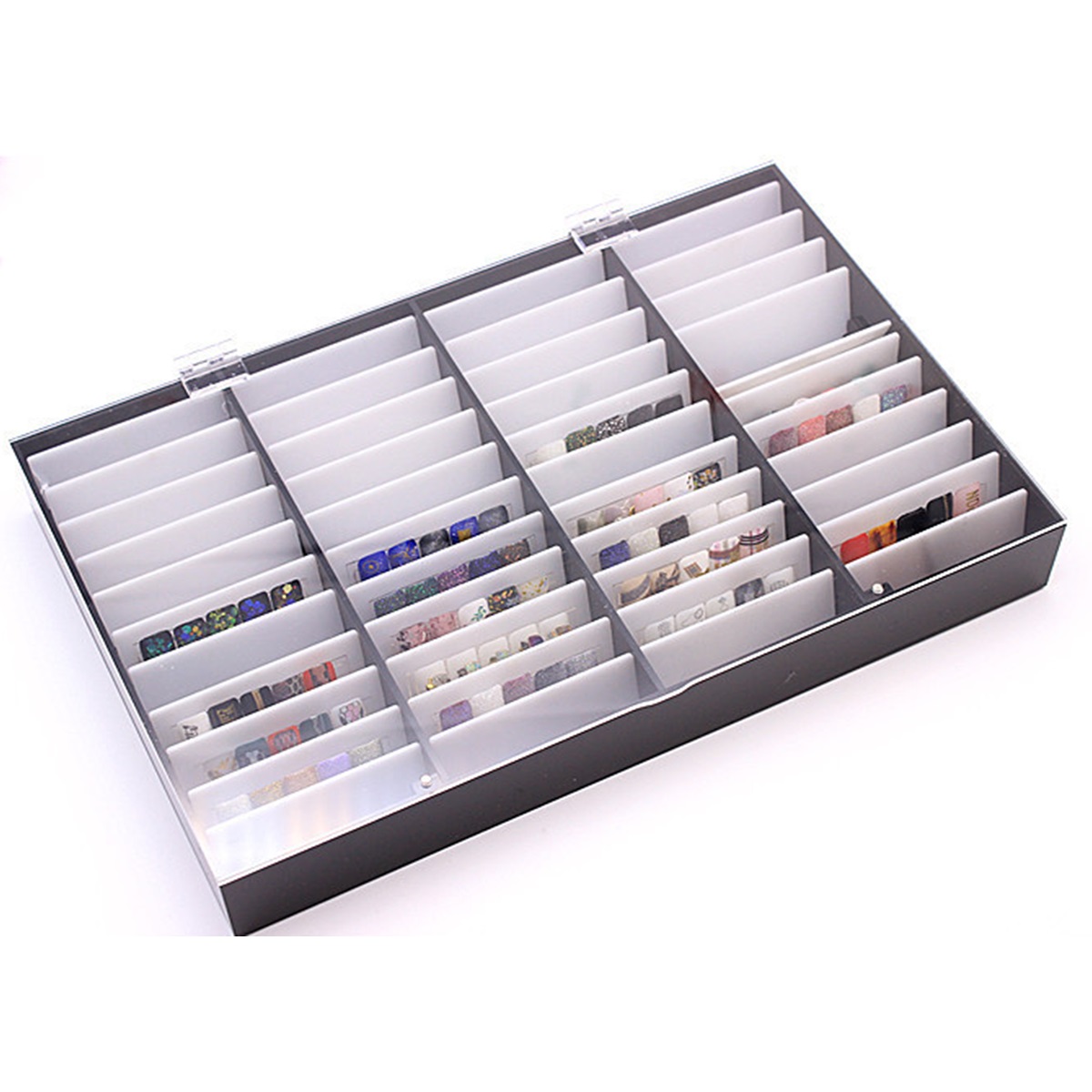 Caja de almacenamiento de uñas caja de exhibición para decoración de uñas - Imagen 4