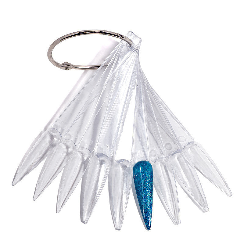 Muestrario palo con aro transparente 50 pcs pico