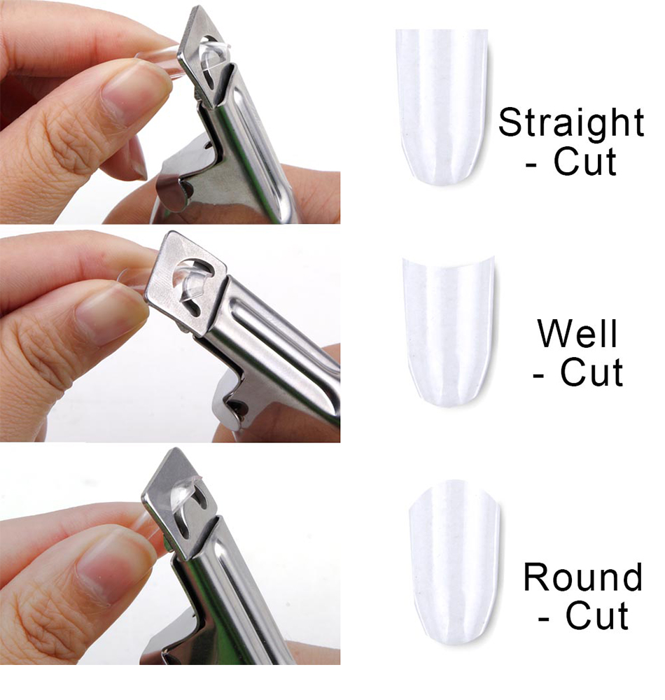 Cortatips cortaúñas para uñas acrílicas cortador de manicura guillotina postizas ROJO - Imagen 3