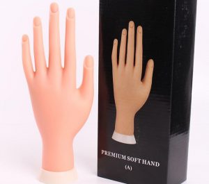Mano practicas uñas acrilicas, Mano uñas practica suaves y flexibles, Mano de practicas de uñas para formación de manicura