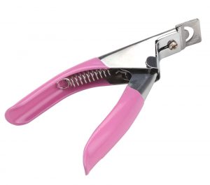 Cortatips  cortaúñas para uñas acrílicas cortador de manicura guillotina postizas ROSA