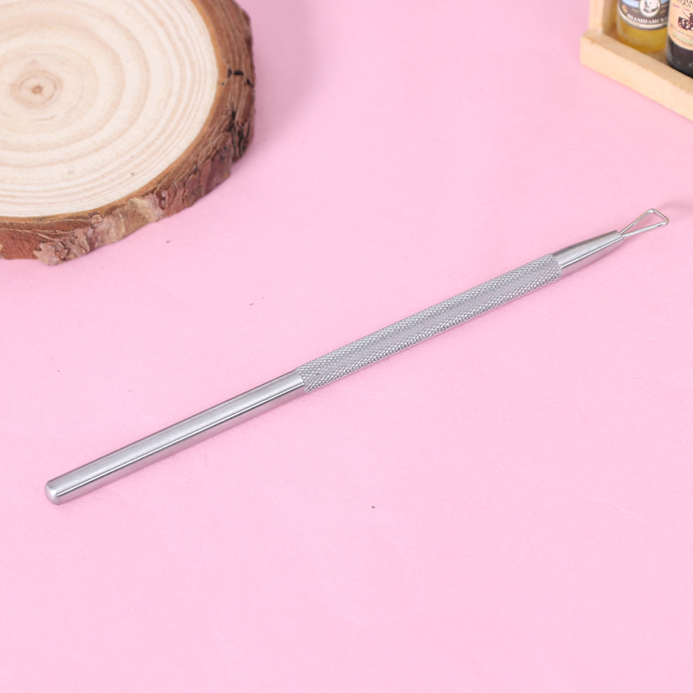 Empujador de cutícula Removedor de esmalte de uñas de Gel Uv de acero inoxidable herramientas de pedicura - Imagen 4