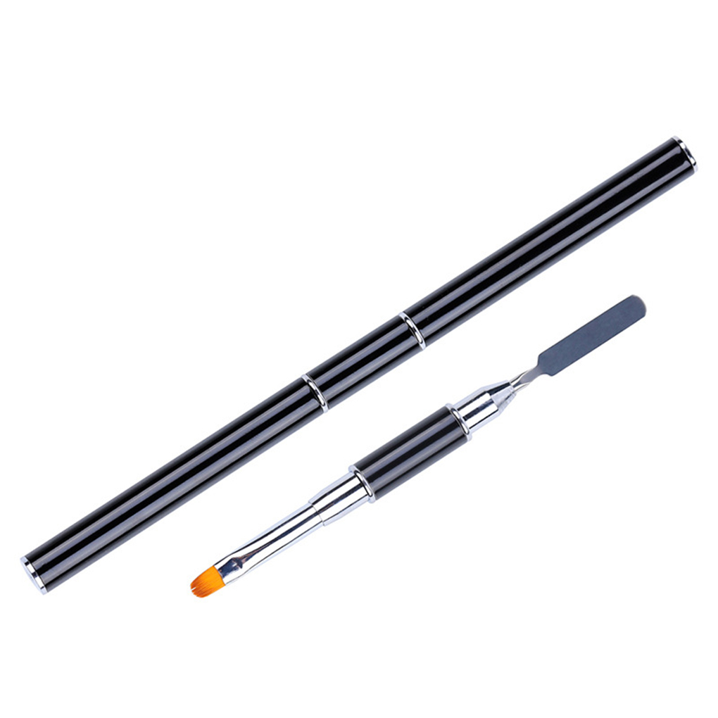 Pincel de acrigel y espátula doble cabeza de arte de uña #8s - Imagen 2