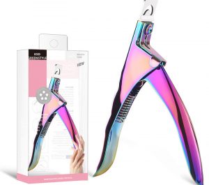 Cortatips cortaúñas para uñas acrílicas cortador de manicura guillotina postizas MULTICOLOR