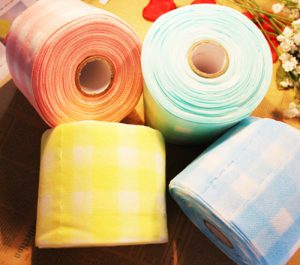 Toallita celulosa desechable en rollo para quitar esmalte