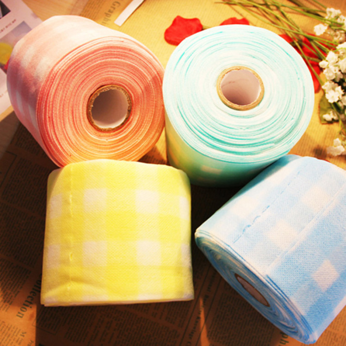 Toallita celulosa desechable en rollo para quitar esmalte