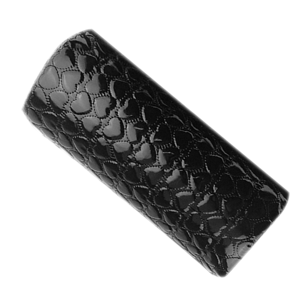 Cojín para manicura polipiel, reposabrazos de manos, cojín de almohada, soporte de cuero PU NEGRO - Imagen 2
