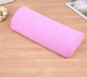Almohada tela para manicura con soporte de manos ROSA
