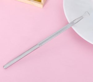 Empujador de cutícula Removedor de esmalte de uñas de Gel Uv de acero inoxidable herramientas de pedicura