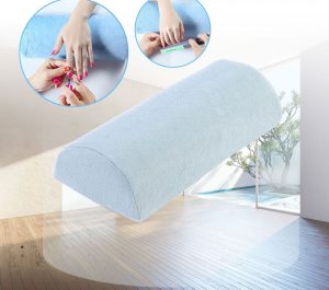 Almohada tela para manicura con soporte de manos BLANCO