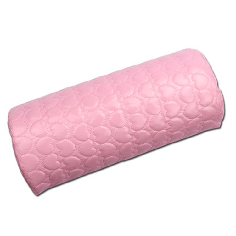 Cojín para manicura polipiel, reposabrazos de manos, cojín de almohada, soporte de cuero PU ROSA - Imagen 2