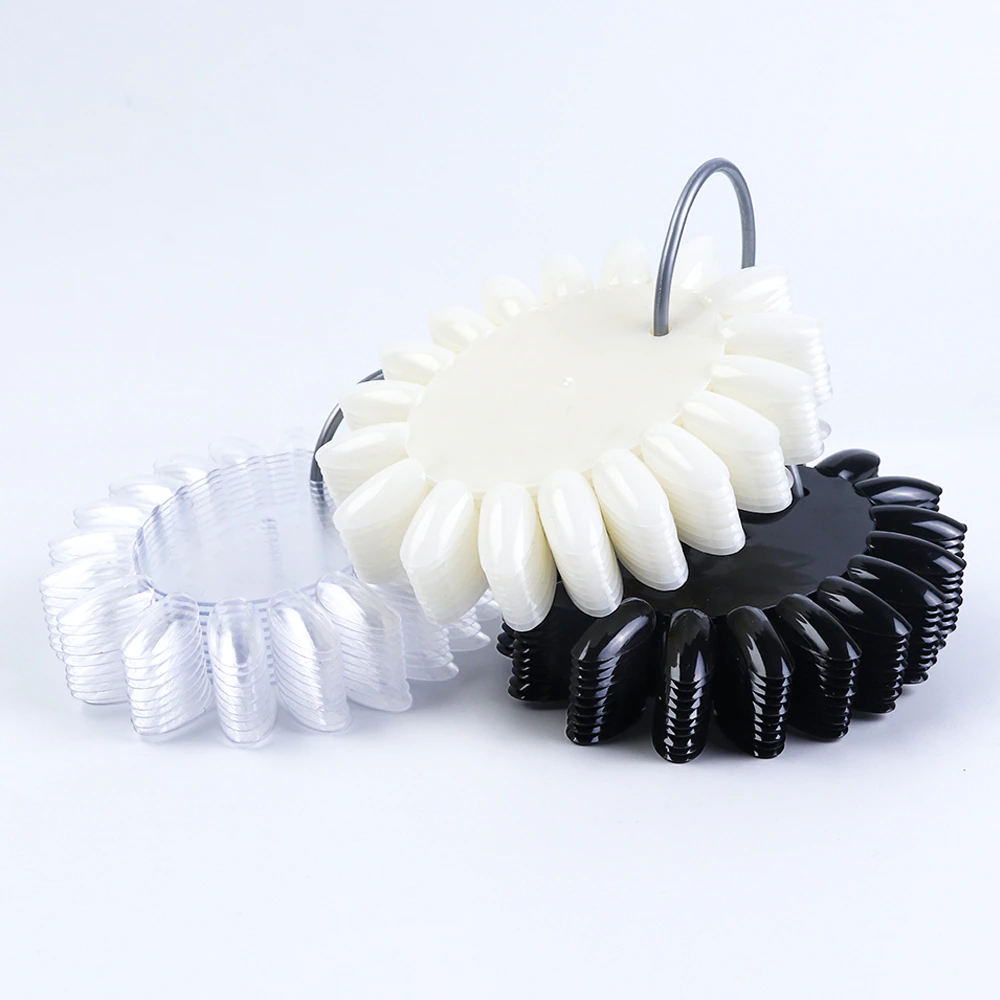 Juego de puntas de uñas postizas ovaladas 16colores por pcs 10pcs