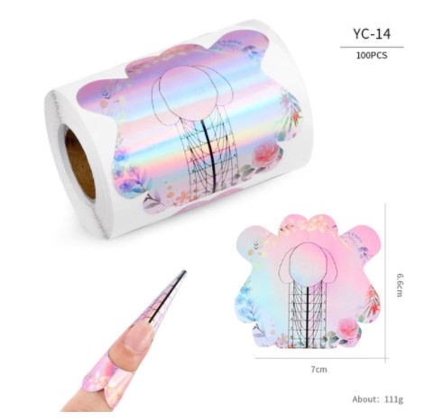 Moldes de uñas Flor 300PCS